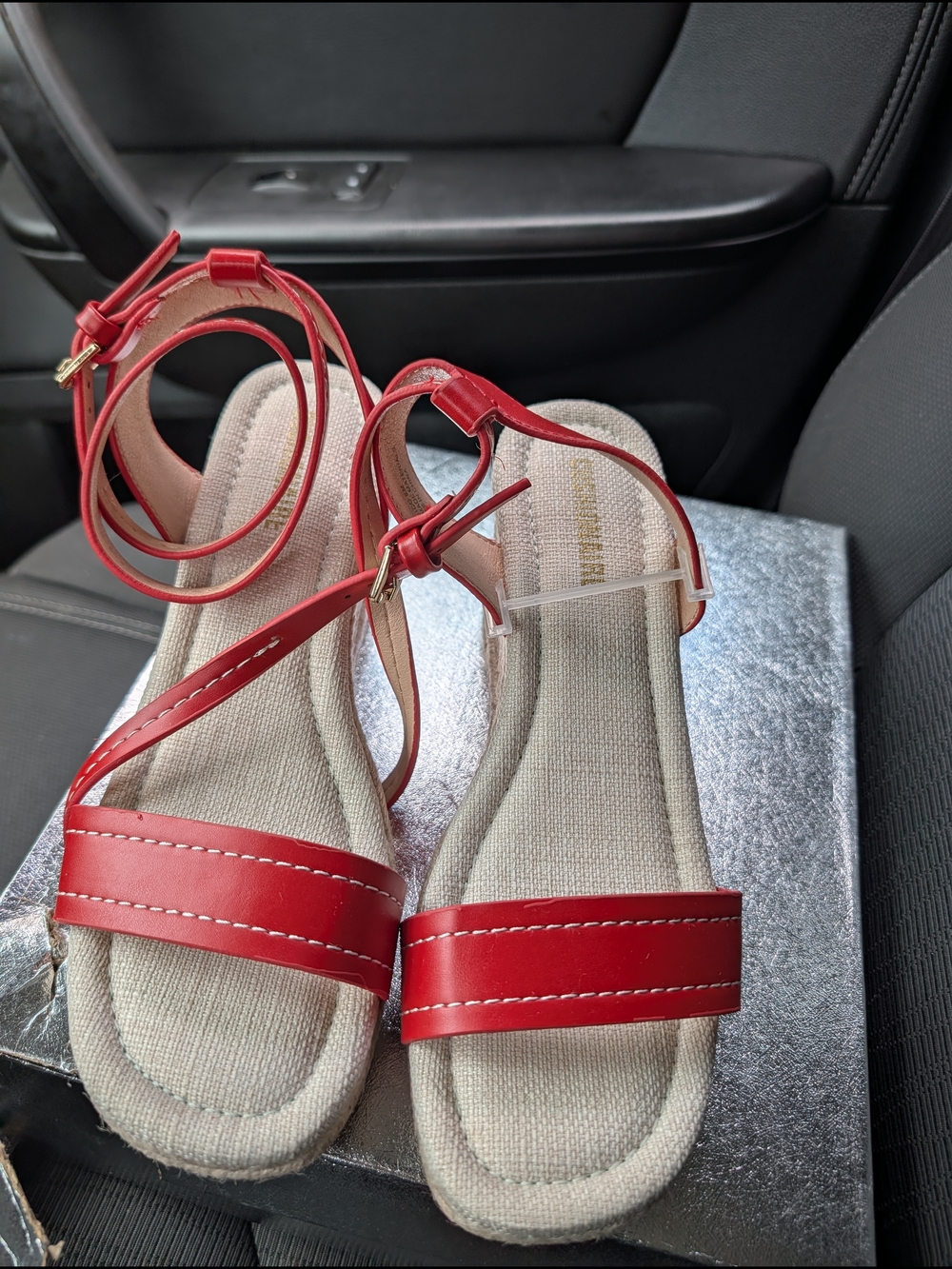 Orange Women's Ankle-Strap Sandals